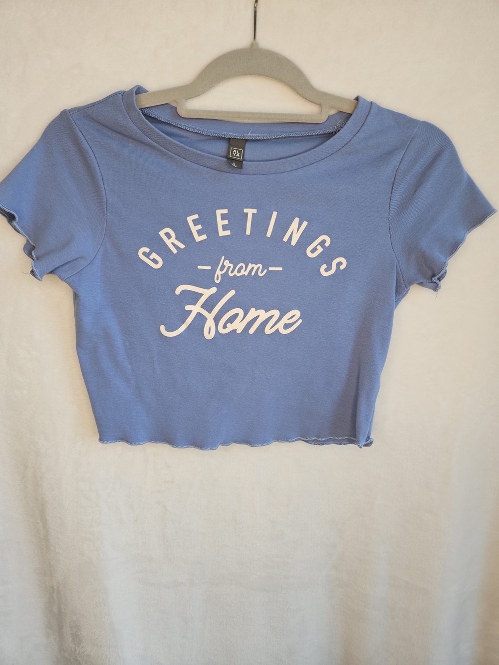 Alya Light Blue 'Greetings from Home' Tee